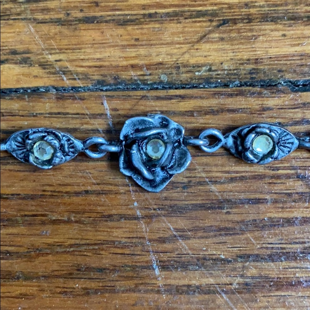Silver Rose Bracelet